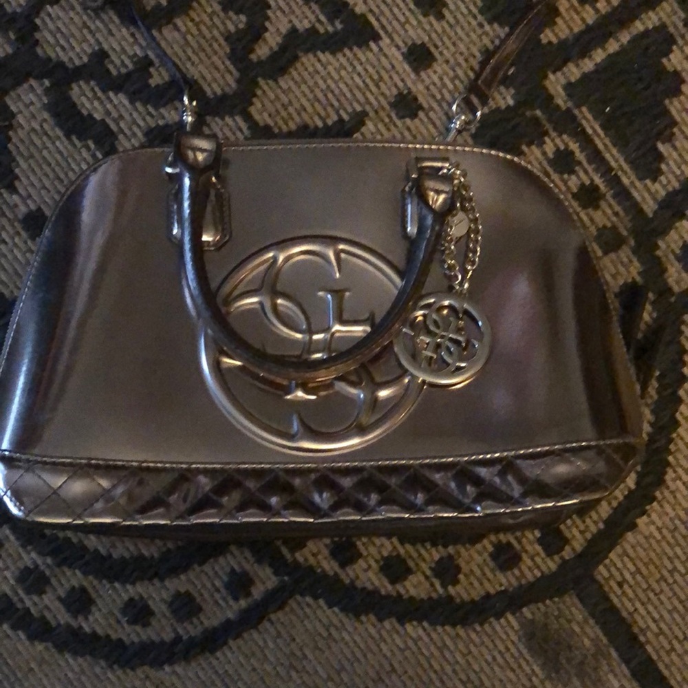 CH Logo Metallic Handbag
